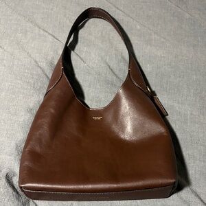 Coach Chocolate Brown Leather Shoulder Tote
